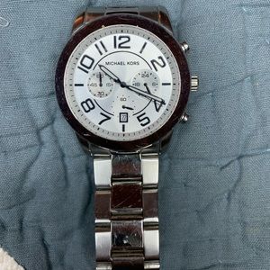 Michael Kora Men Watch, silver color